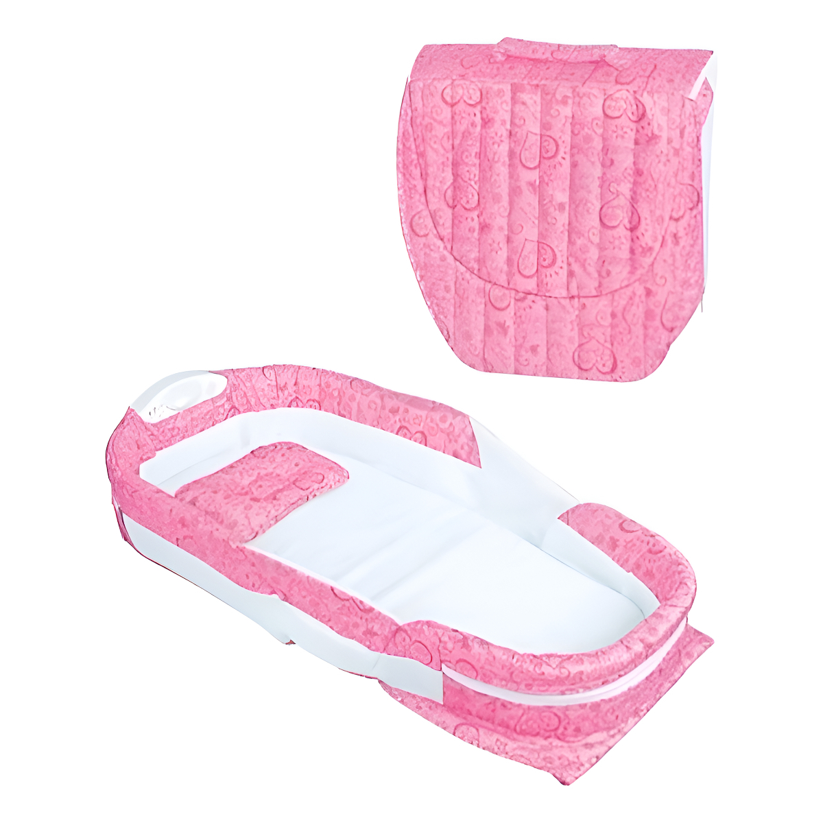 Cuna Bebe Portátil Con Luz Veladora Y Música - Imagen 1