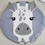 Alfombra Redonda Algodón De Animales Para Bebes Decorativa - Imagen 8