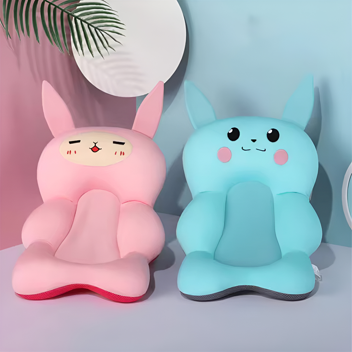 Colchoncito Flotador Ajustable Para Baño De Bebe Con Diseños - Imagen 2