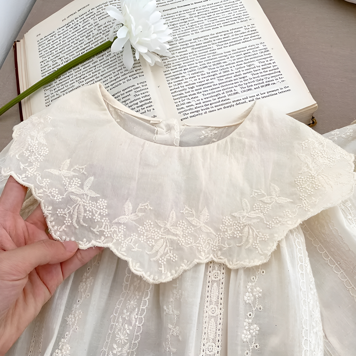Body Primavera Para Bebe De Manga Larga De Broderie - Imagen 3