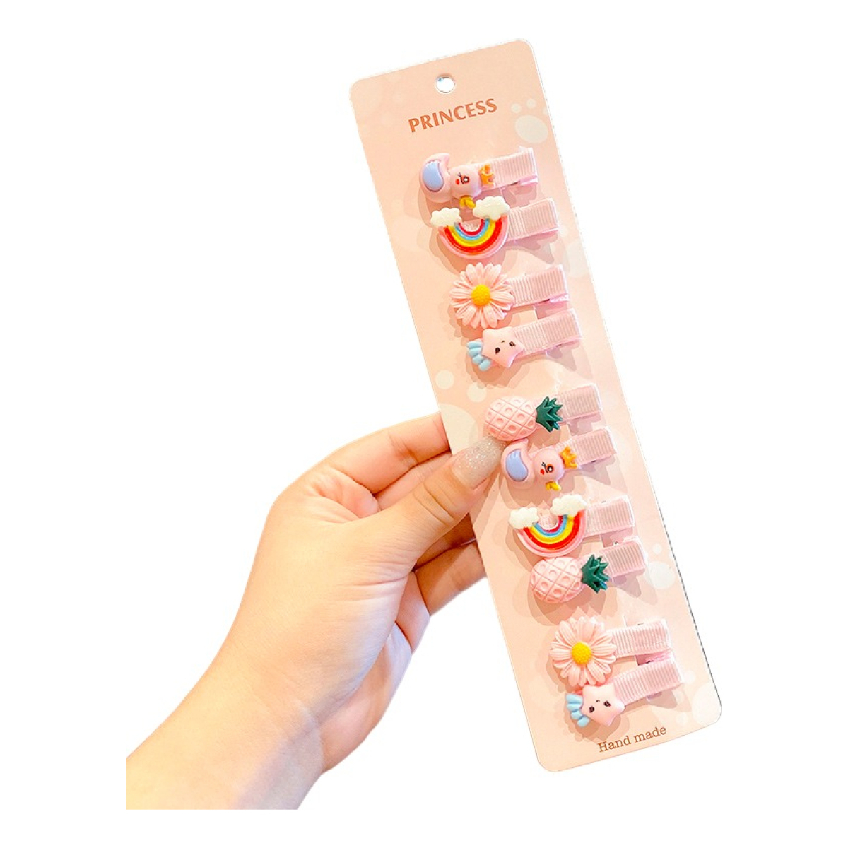 Set X 10 Broches De Pelo Reforzados Con Diseños - Imagen 13