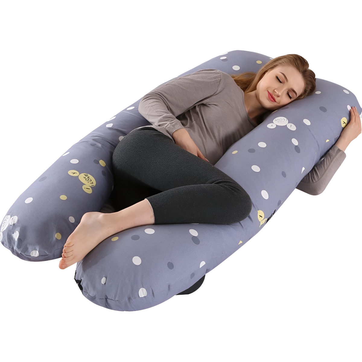 Almohada En U Maternal Embarazo Lactancia Hipoalergencia - Imagen 13