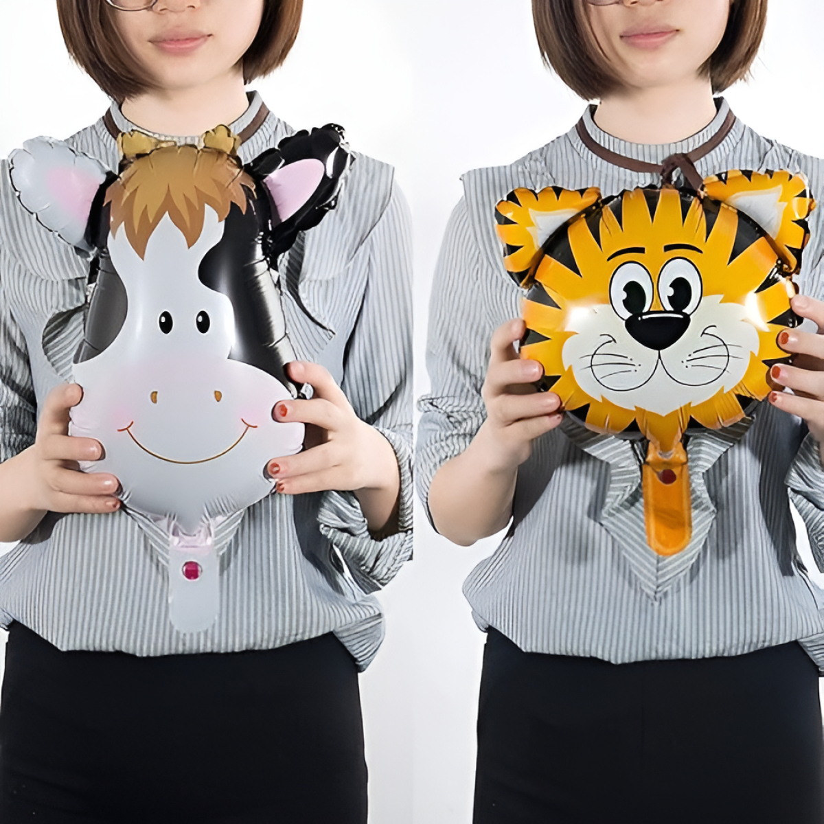 Globos Metálicos Helio Para Cumpleaños Setx2 Animales Selva - Imagen 3