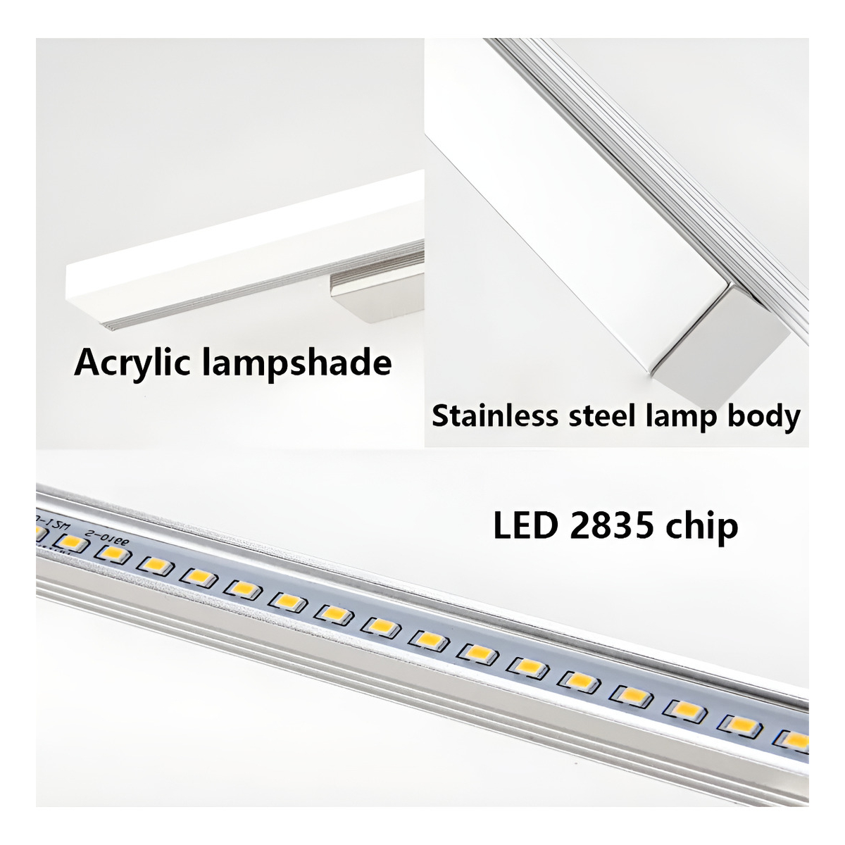 Barra Led Luminaria Para Espejo Pared 60cm Baños Cuadros - Imagen 9