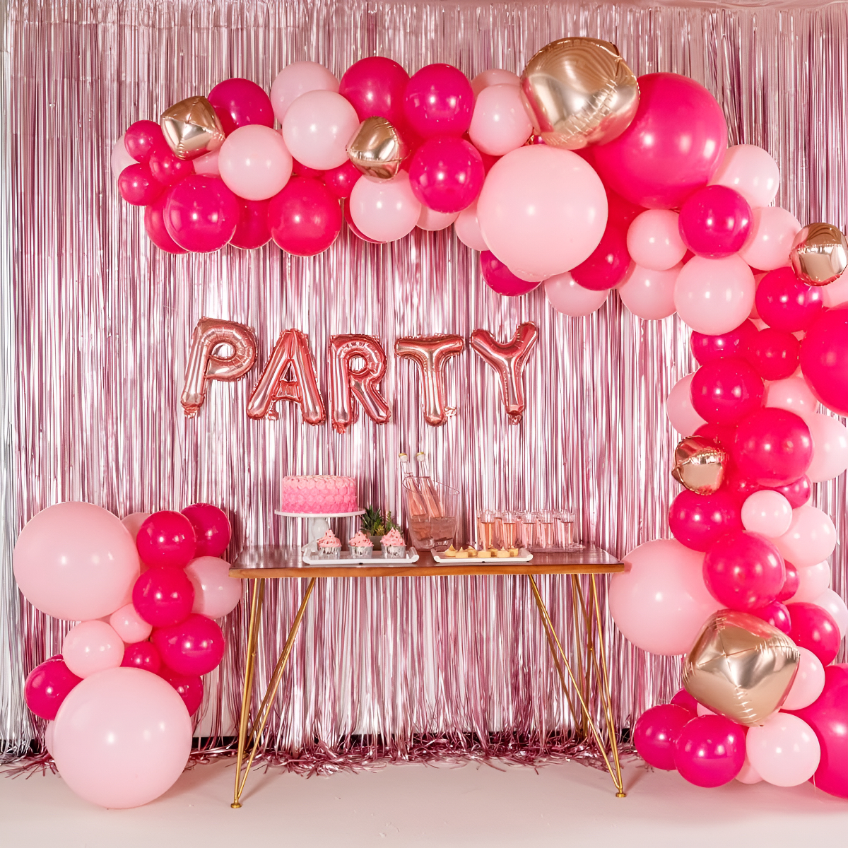 Decoracion De Cumpleaños Globo Helio Letras - Rosa - Imagen 22