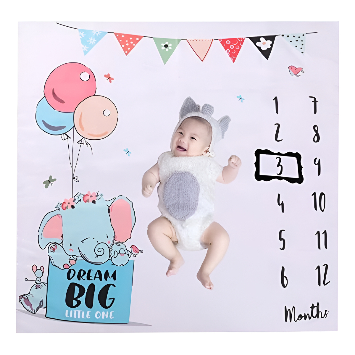 Manta Para Fotografia Recien Nacido Fechas Medidas Meses - Imagen 33