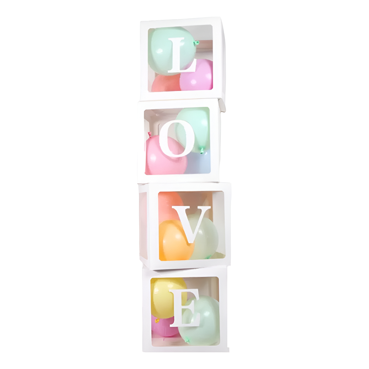 Caja Decoracion Fiestas Ideal Led O Globos Love - Iluminaras - Imagen 7
