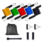 Set 5 Bandas Elástica Resistencia De Varios Colores + Bolso - Imagen 6