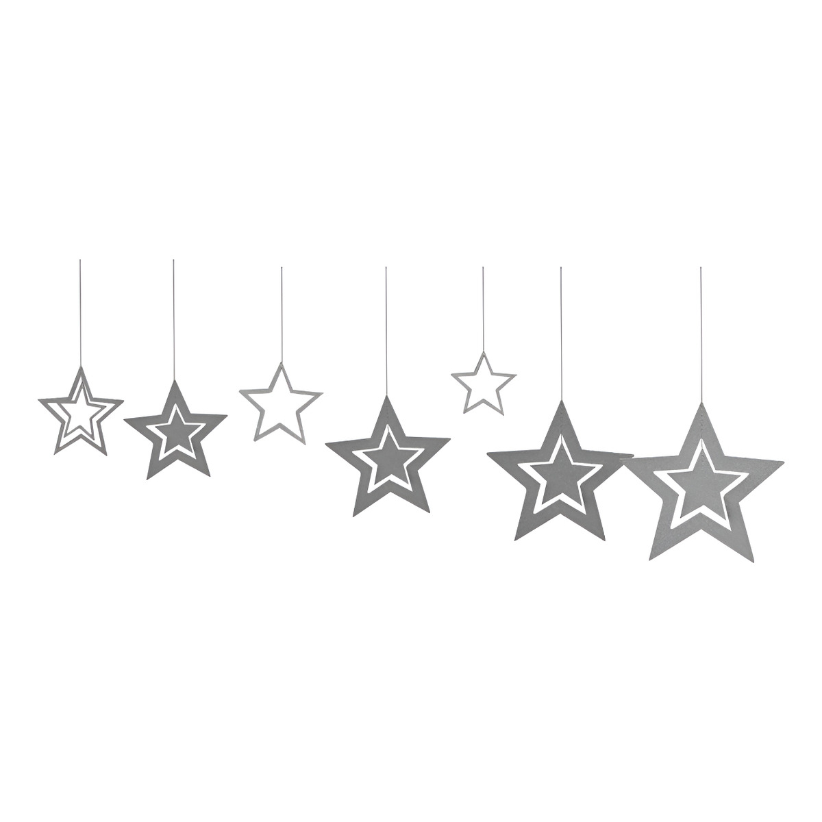 Set X 7 Estrellas Metalizadas Decoracion Cumpleaños Fiestas - Imagen 16