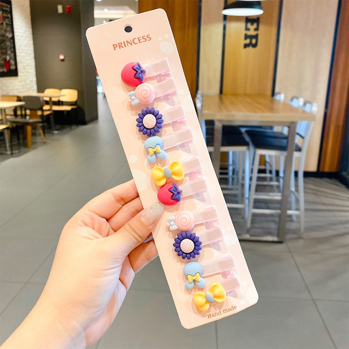 Set X 10 Broches De Pelo Reforzados Con Diseños - Imagen 6