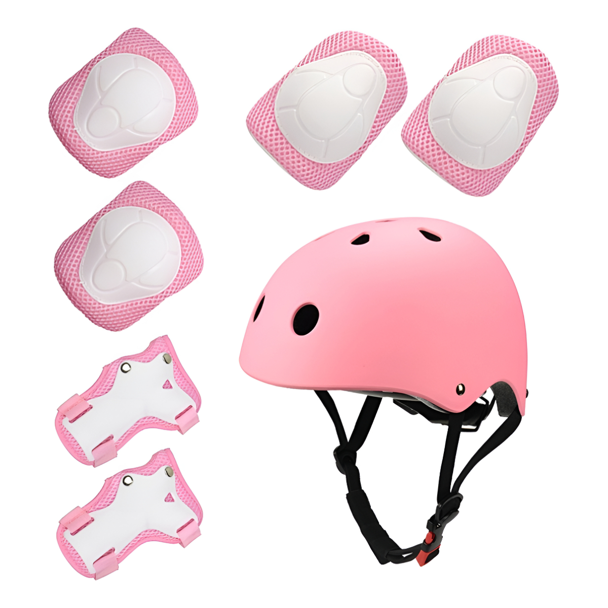 Set De 7 Protecciones Para Niños Casco Rodilleras Coderas - Imagen 9