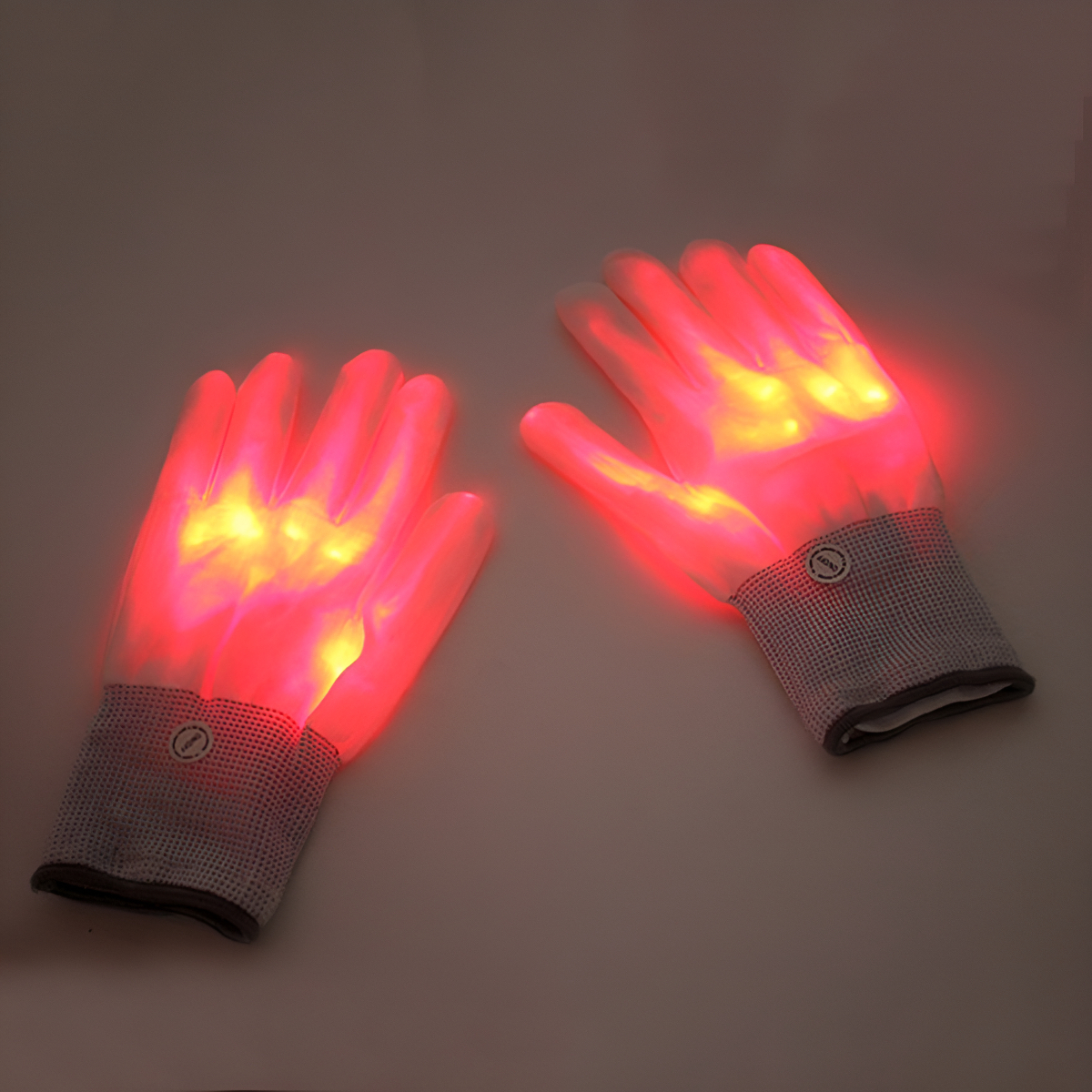 Guantes Led Neón Disfraces Fiesta Cotillón - Imagen 2
