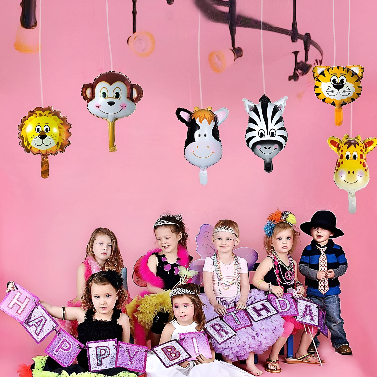 Globos Metálicos Helio Para Cumpleaños Setx2 Animales Selva - Imagen 5