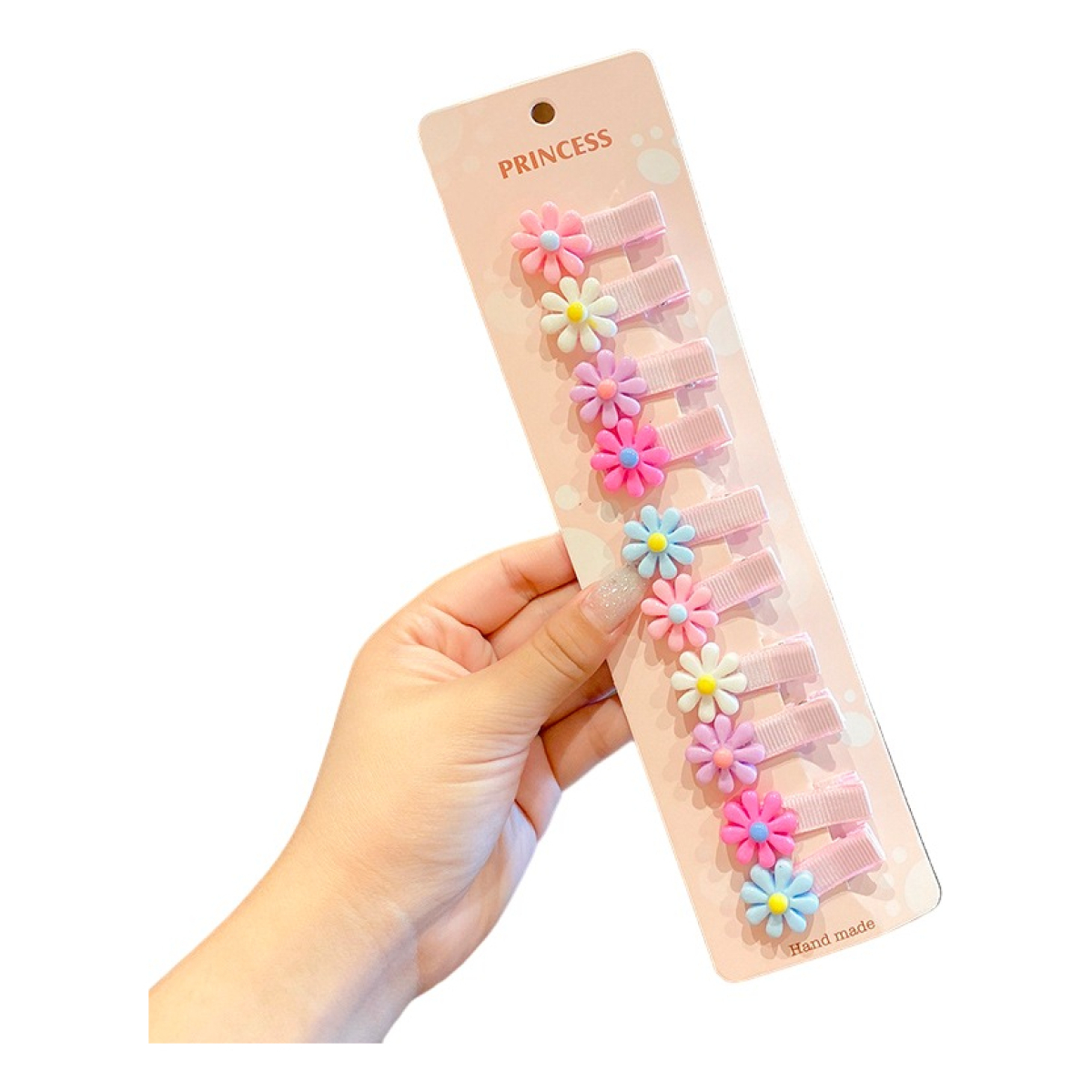 Set X 10 Broches De Pelo Reforzados Con Diseños - Imagen 1