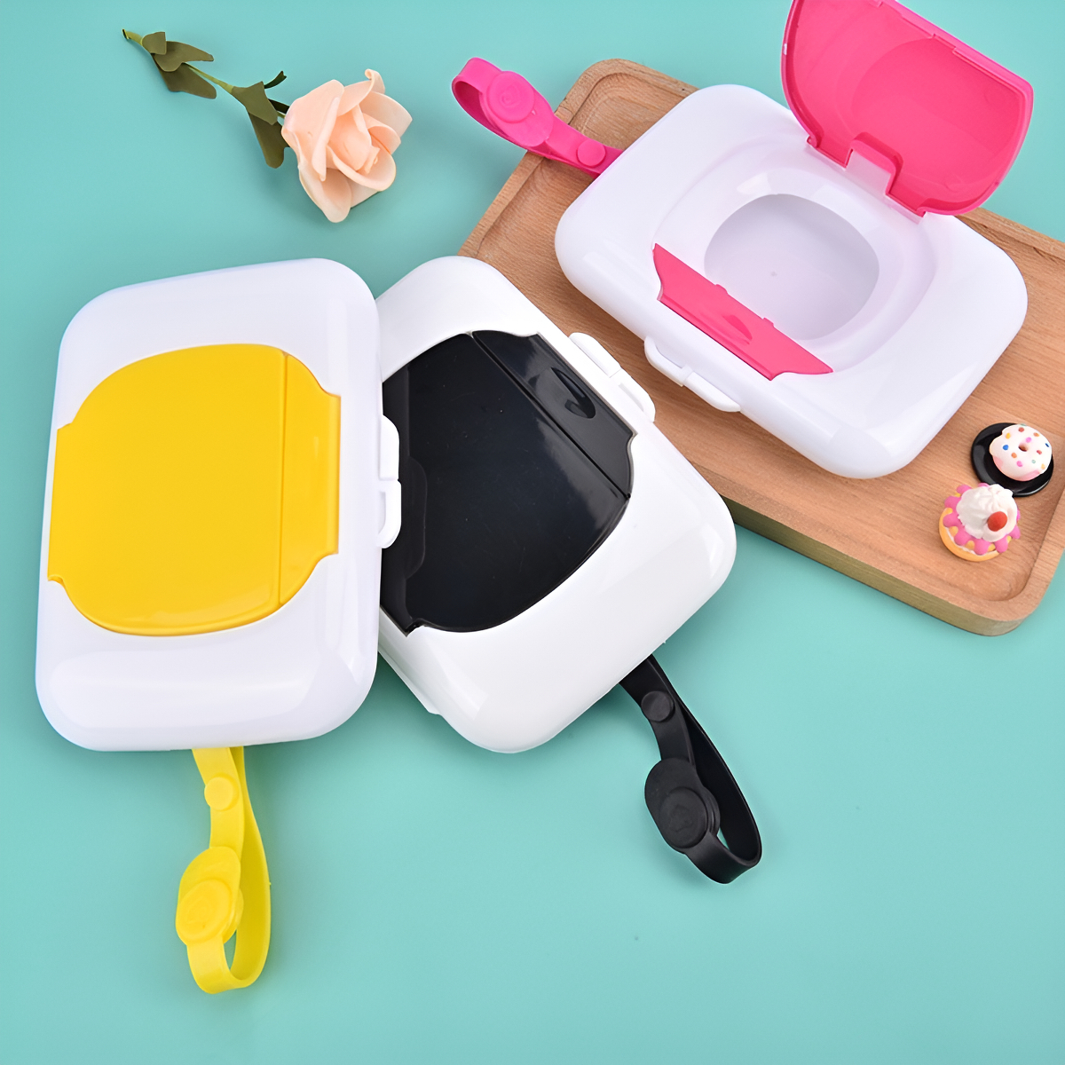 Estuche Organizador Dispensador Toallitas Humedas Para Bebe - Imagen 3