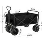 Carrito Transportador Plegable Carro Para Playa Camping - Imagen 6