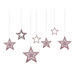Set X 7 Estrellas Metalizadas Decoracion Cumpleaños Fiestas - Imagen 11
