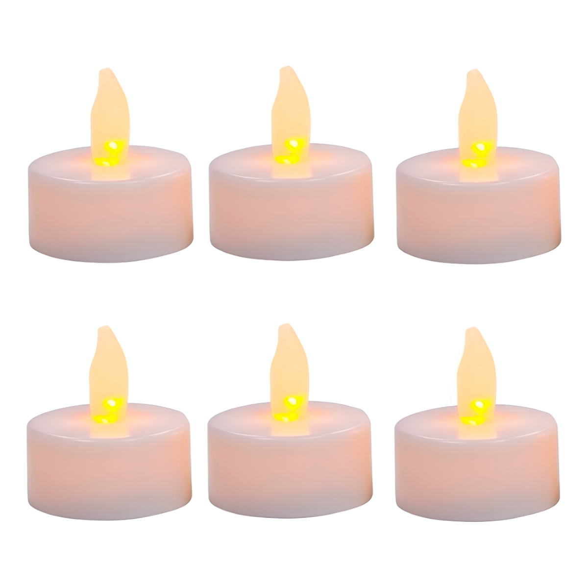 Mini Vela Luz Set De 12 C/pila Souvenir Fiestas Eventos Deco - Imagen 1