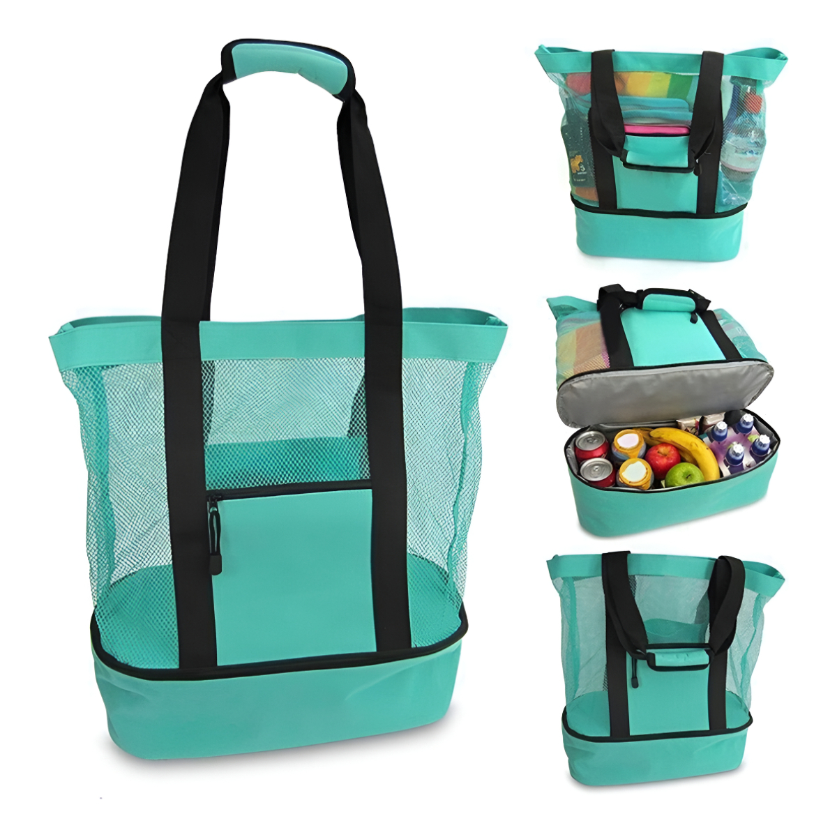 Bolsa De Playa Picnic Paseo Con Conservadora Incluida 2 En 1 - Imagen 1