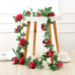 Guirnalda De Flores Artificial,guía De Rosas Artificial,flor - Imagen 19