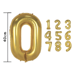 Globos Números Metalizados Dorados Decoración Cumpleaños - Imagen 5