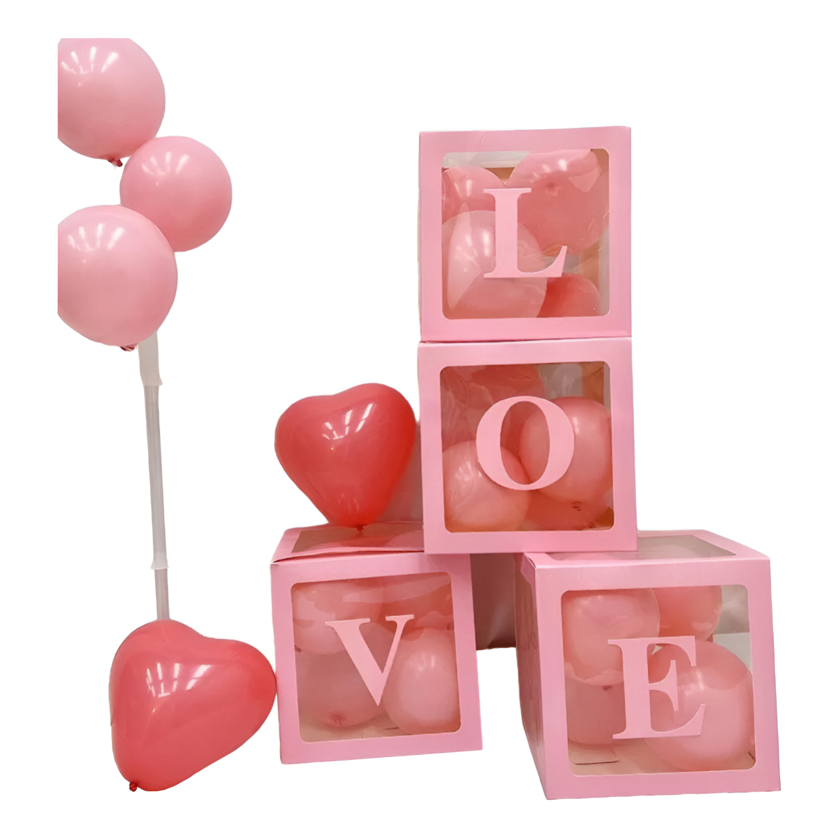 Caja Decoracion Fiestas Ideal Led O Globos Love - Iluminaras - Imagen 1