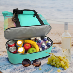 Bolsa De Playa Picnic Paseo Con Conservadora Incluida 2 En 1 - Imagen 5