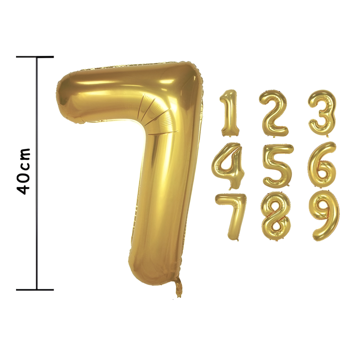 Globos Números Metalizados Dorados Decoración Cumpleaños - Imagen 23