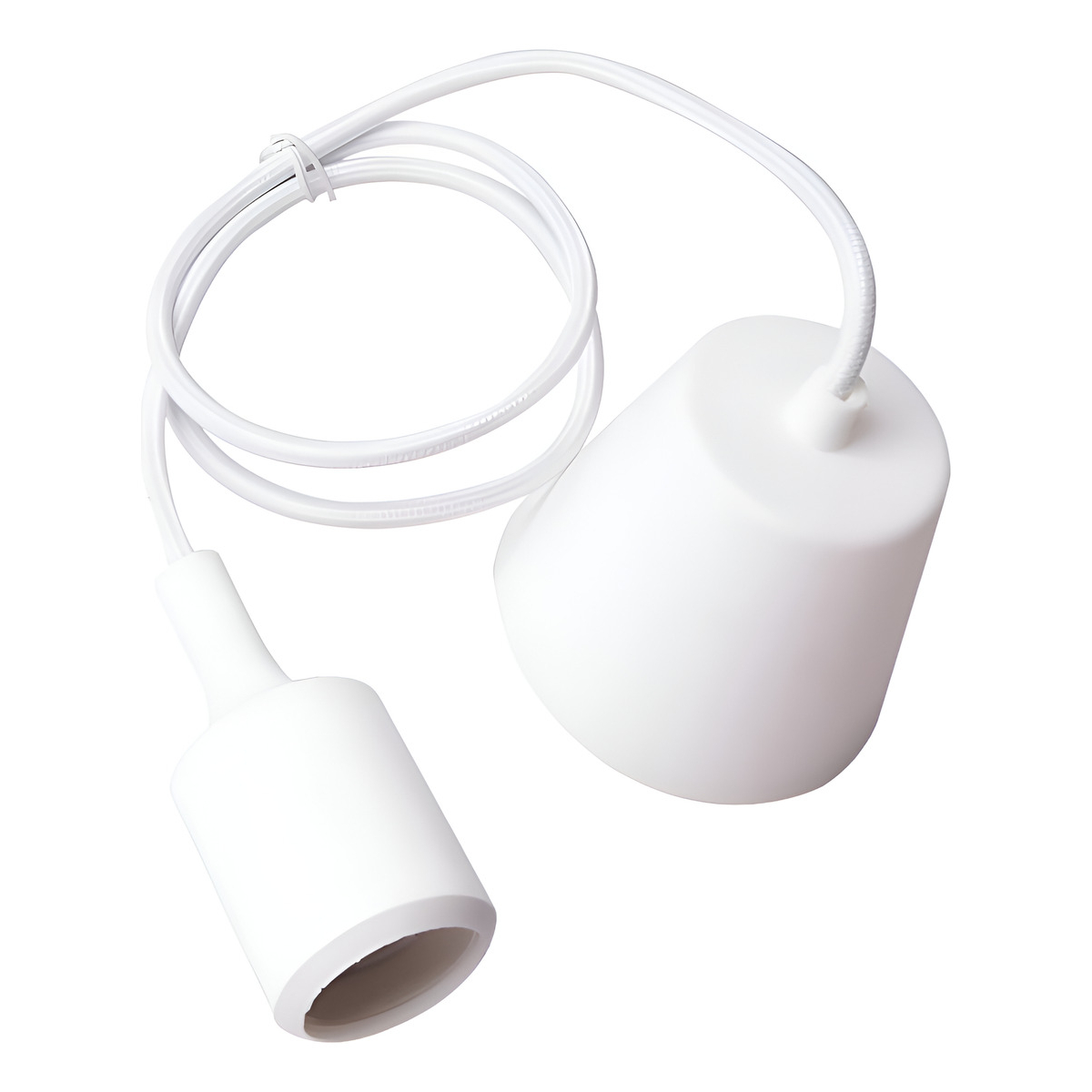Colgantes Moderno Silicona Cable Textil 1mt Apto Led Vintage - Imagen 8