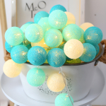 Guias Luces Cotton Ball Con Forma Esfera Led 3 Metros Guia - Imagen 22