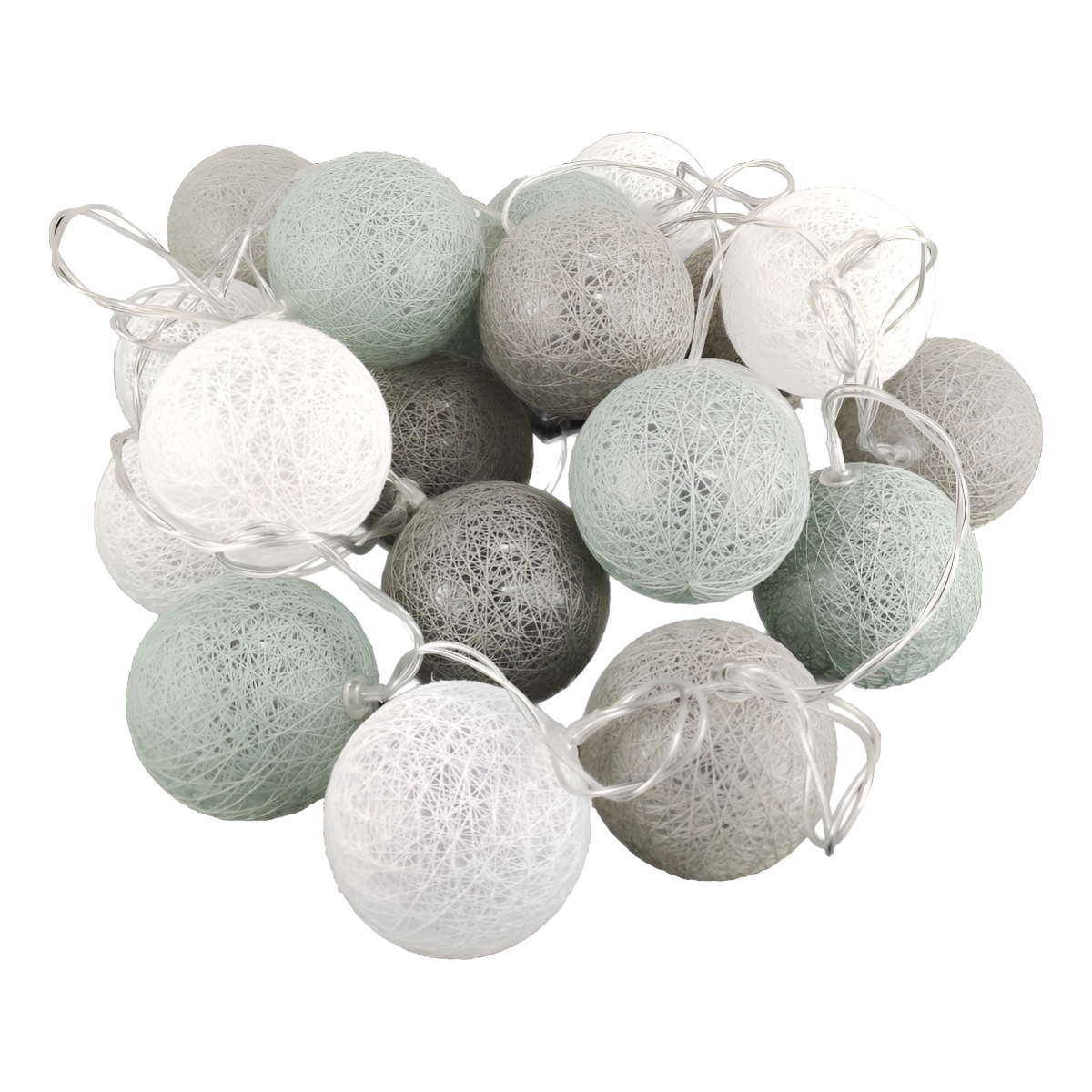 Guias Luces Cotton Ball Con Forma Esfera Led 3 Metros Guia - Imagen 5
