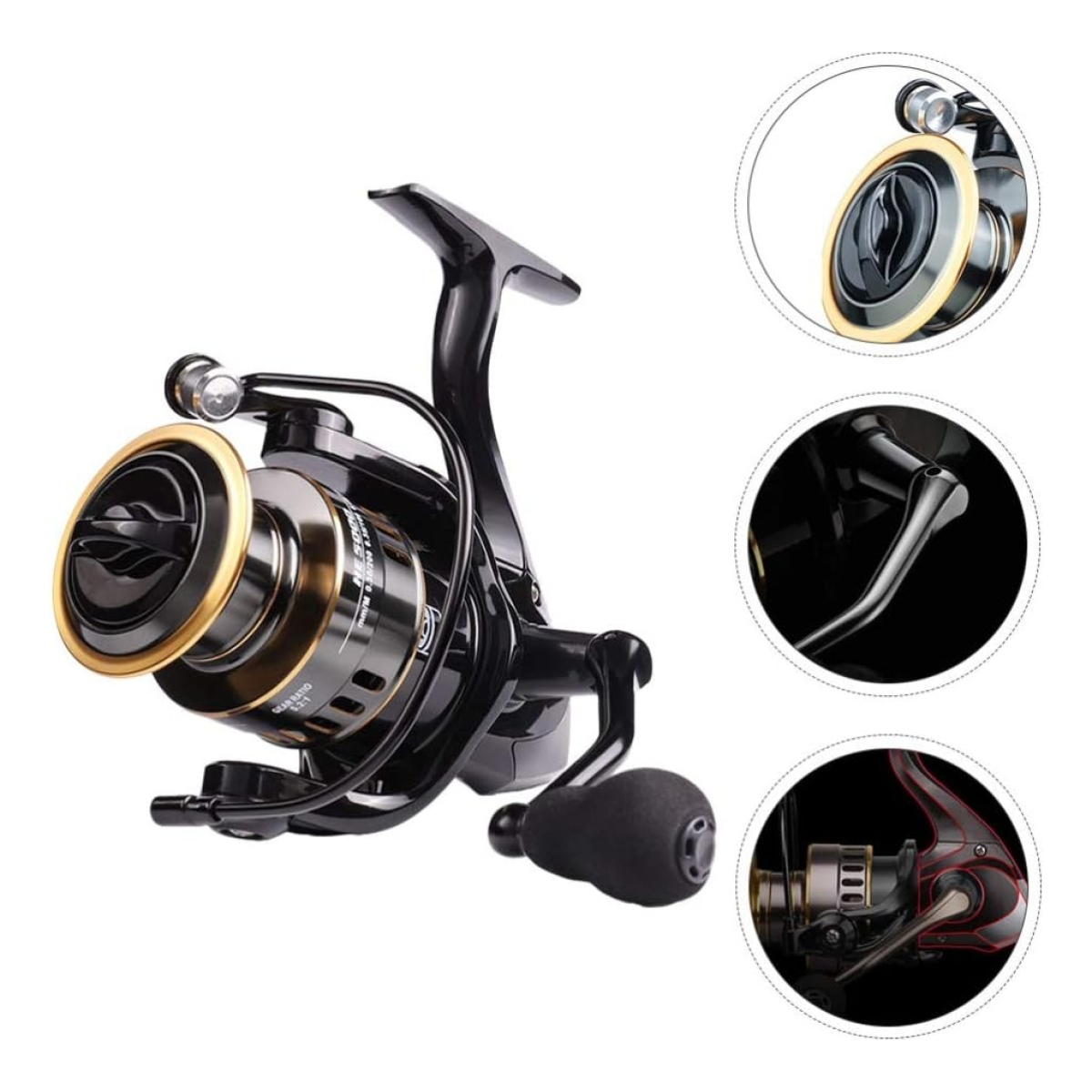 Reel Carrete Rotativo De Pesca Rotativo He3000 Izquierda - Imagen 3