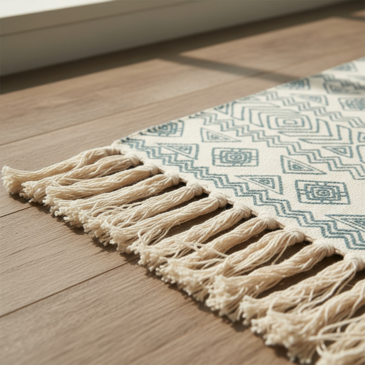 Alfombras Nórdicas Vintage Con Borlas Flecos Textil 90 Cm - Imagen 45