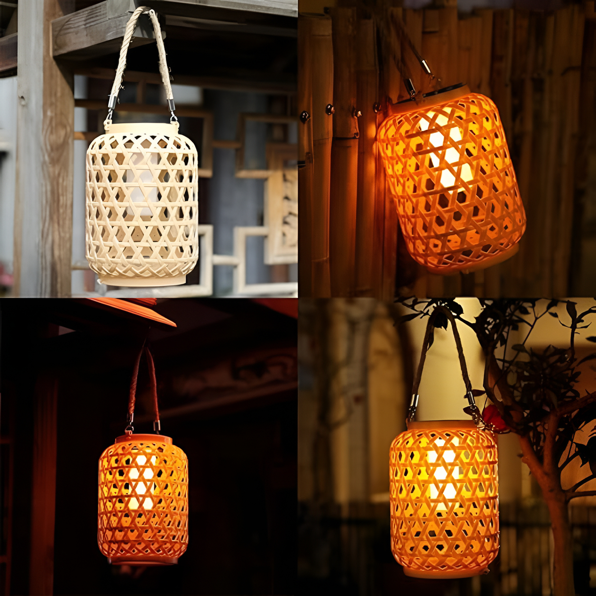 Lampara Farol Solar Colgante De Plástico Para Exteriores - Imagen 3