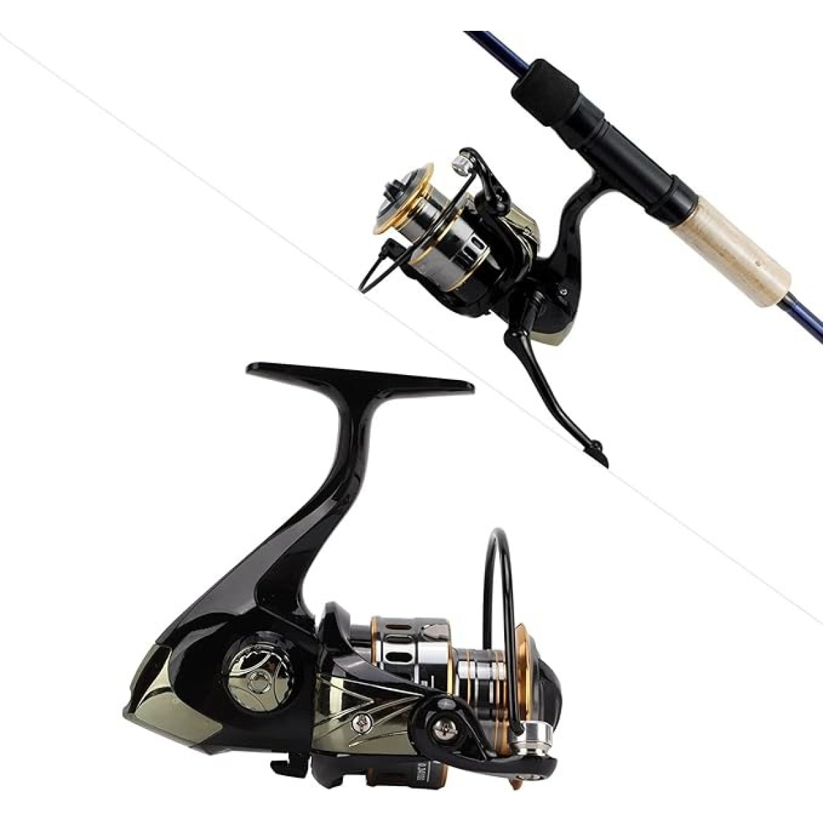 Reel Carrete Rotativo De Pesca Rotativo He3000 Izquierda - Imagen 5
