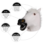 Mascara Caballo Latex Disfraz Halloween Horse - Imagen 9