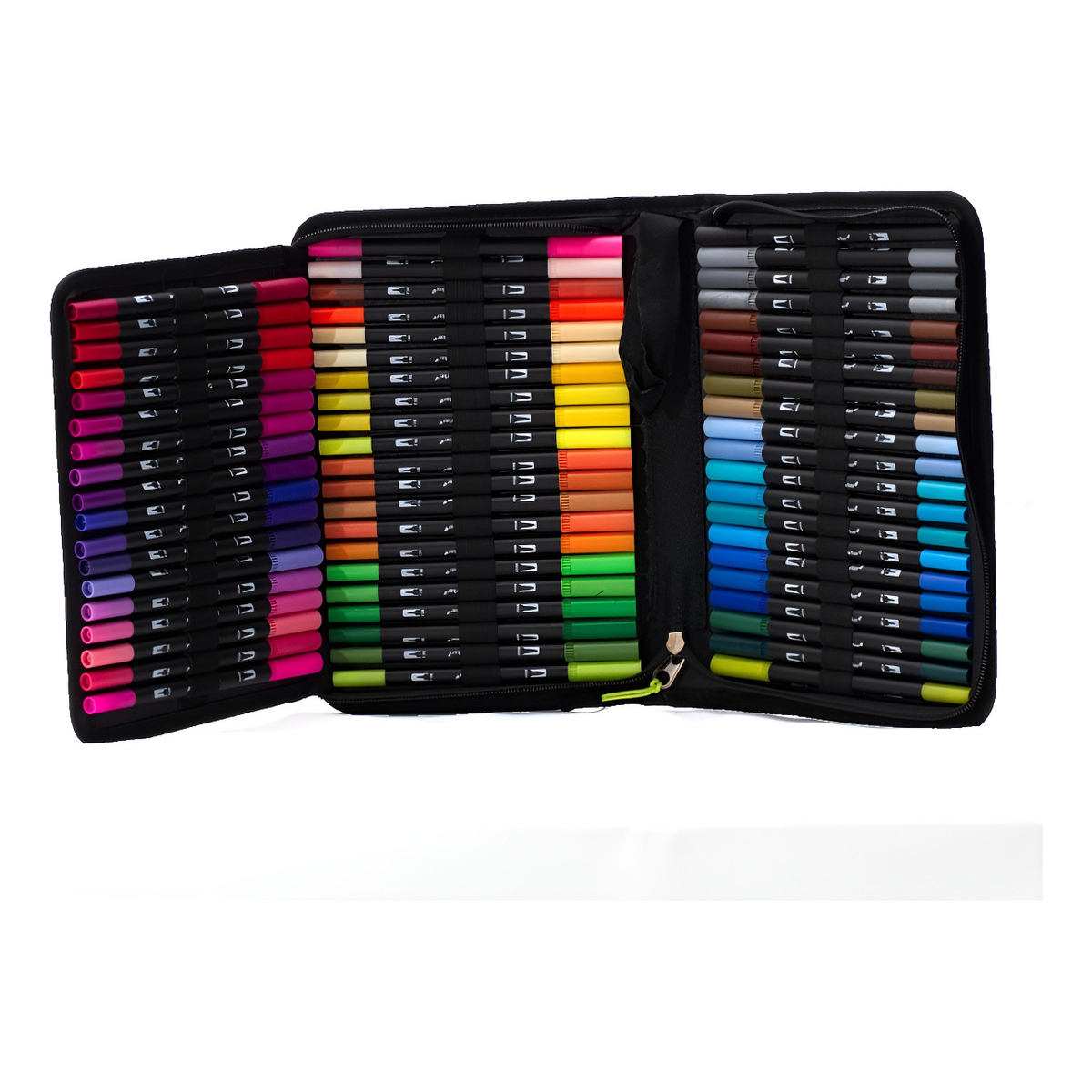 Marcadores Doble Punta X60 Fina Y Pincel Mix De Colores - Imagen 1