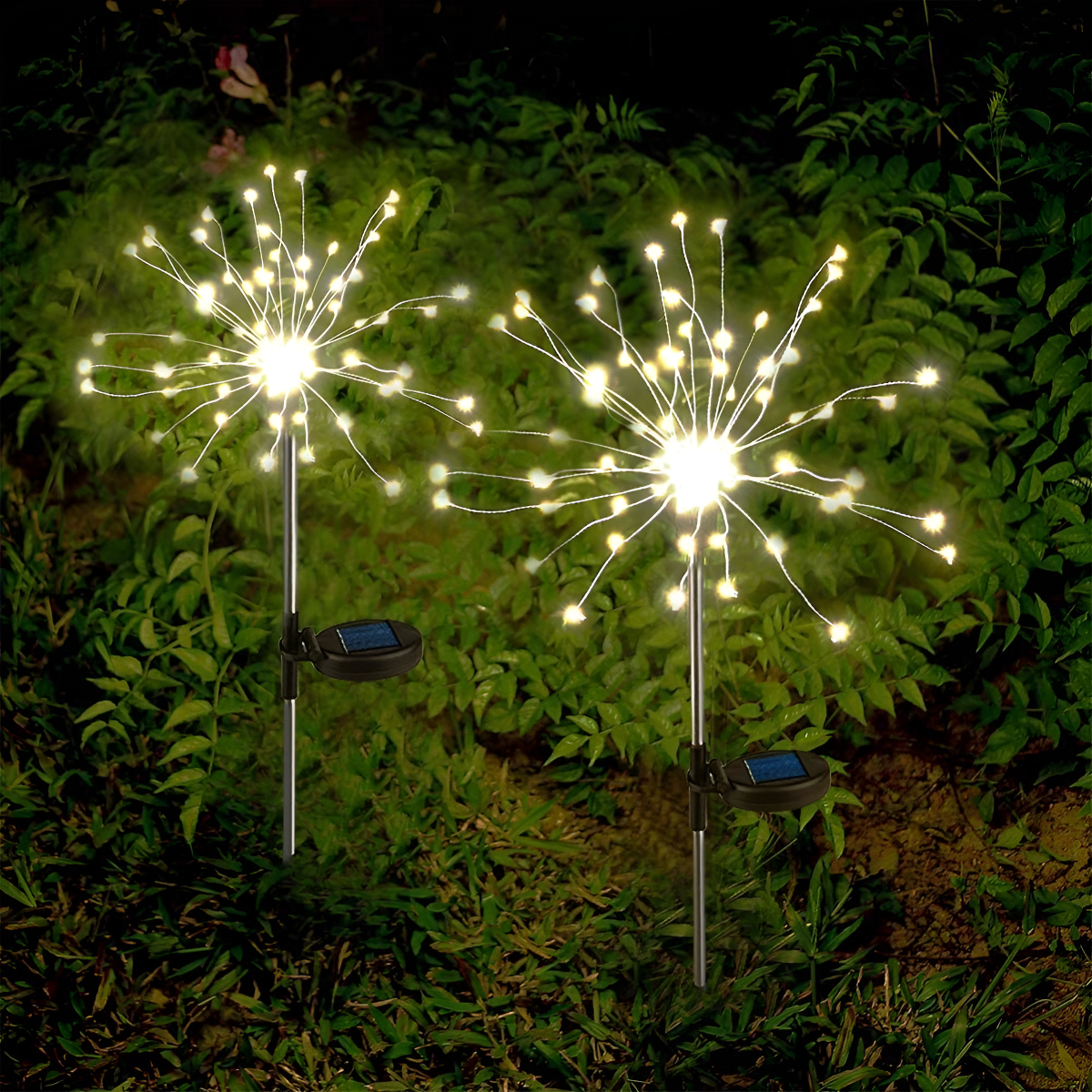 Espiga De Luces 90 Led Solares Resistentes Al Agua - Imagen 6
