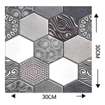 Revestimientos Adhesivo Panel 3d Azulejo Gris 30x30cm A3 - Imagen 3