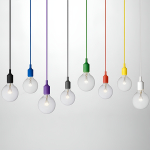 Colgantes Moderno Silicona Cable Textil 1mt Apto Led Vintage - Imagen 22