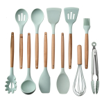 Juego 11 Piezas Utensilios Silicona + Soporte Cocina - Imagen 3
