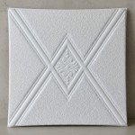 Revestimientos Adhesivo Panel 3d Blanco Diseño Triangular - Imagen 5