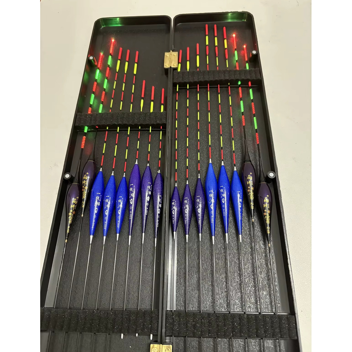 Set 16 Boyas Flotadores Kit Pesca Luminoso Alta Visibilidad - Imagen 3