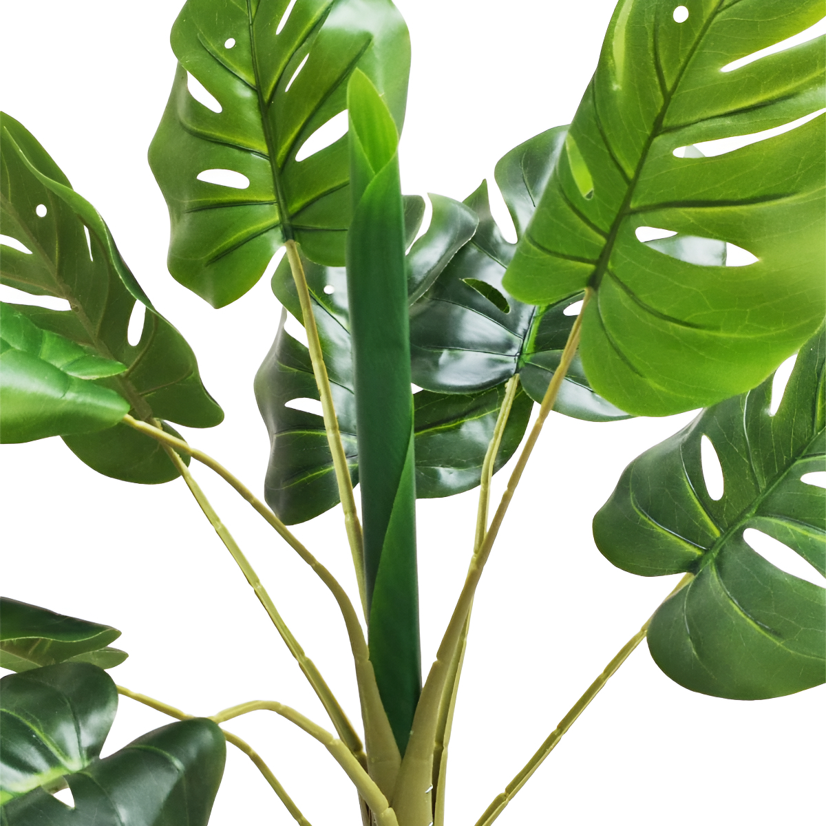 Planta Artificial En Maceta Simil Monstera 60cm Iluminaras - Imagen 4