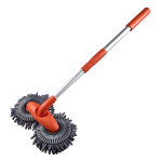 Cepillo De Microfibra Doble Para Lavado De Auto Mango Largo