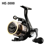 Reel Carrete Rotativo De Pesca Rotativo He3000 Izquierda - Imagen 4