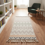 Alfombras Nórdicas Vintage Con Borlas Flecos Textil 90 Cm - Imagen 12