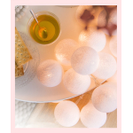 Guias Luces Cotton Ball Con Forma Esfera Led 3 Metros Guia - Imagen 14