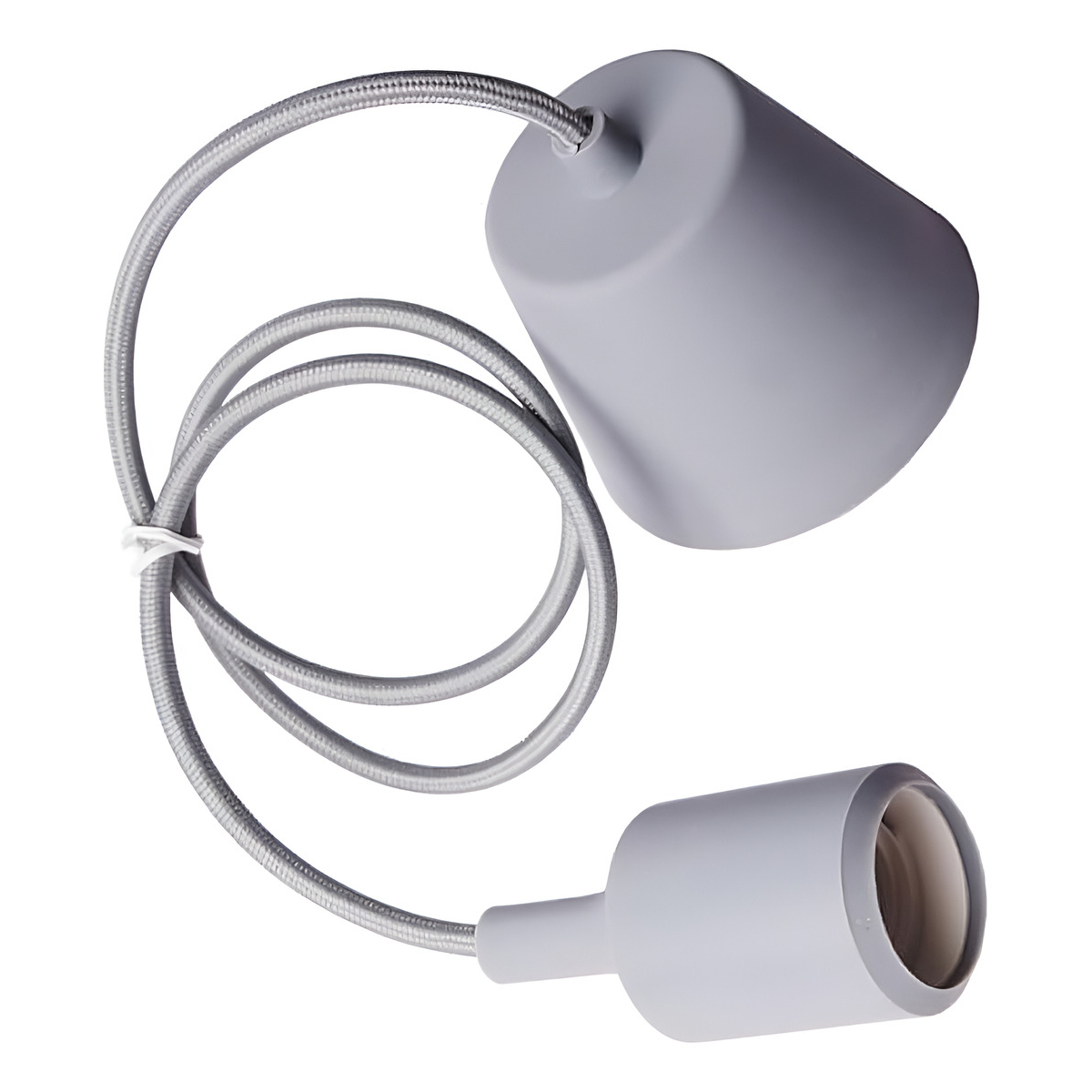 Colgantes Moderno Silicona Cable Textil 1mt Apto Led Vintage - Imagen 32