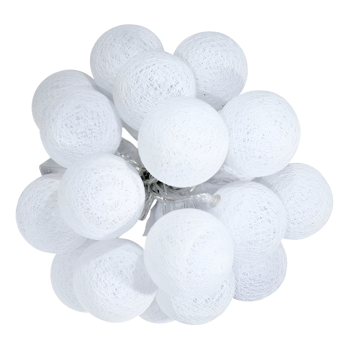 Guias Luces Cotton Ball Con Forma Esfera Led 3 Metros Guia - Imagen 12